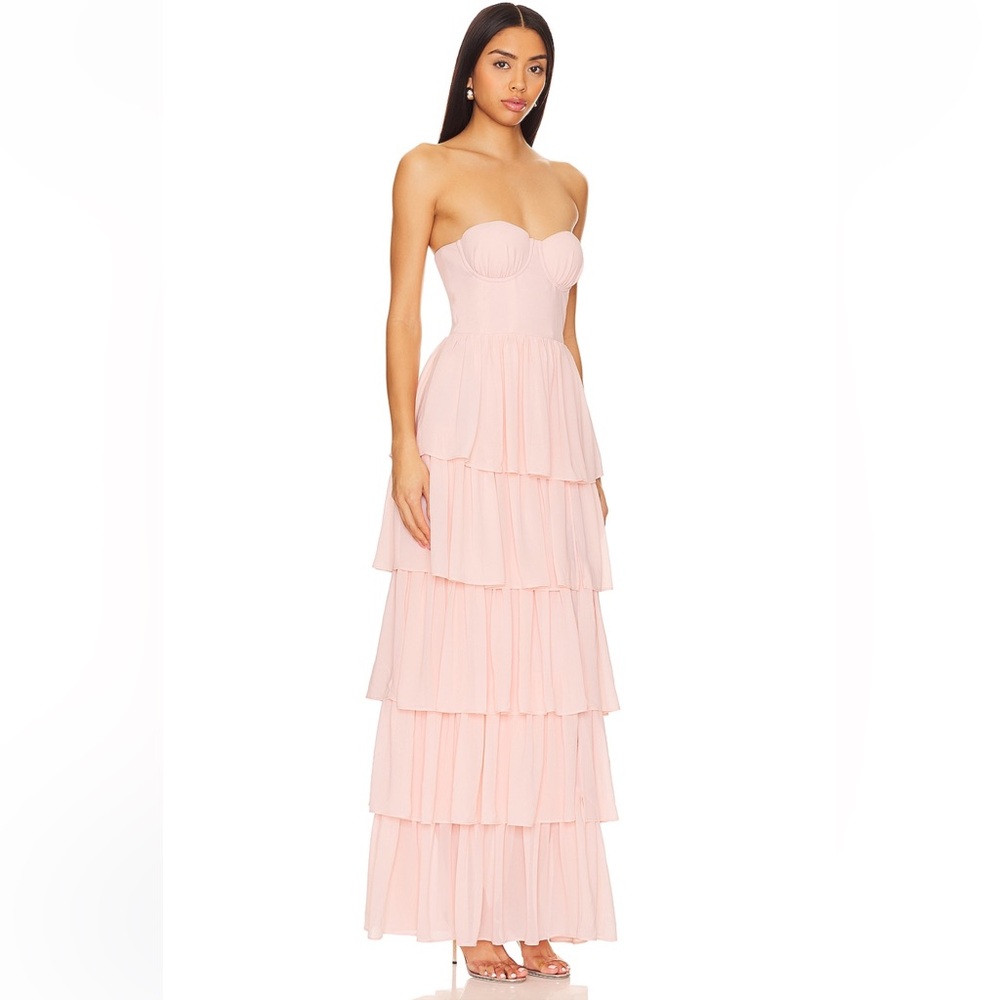 Lovers and Friends Hattie Gown in Baby Pink - Picture 2 of 3